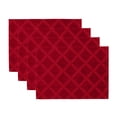 thumbnail image 1 of Lenox Laurel Leaf Reversible Placemats, Set of 4, Red - 13"W x 18"L, 1 of 3