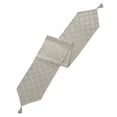 thumbnail image 1 of Lenox Laurel Leaf Reversible Table Runner, Platinum - 14"W x 90"L, 1 of 3