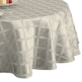 thumbnail image 1 of Lenox Laurel Leaf Tablecloth, Platinum - 70"W x 70"L Round, 1 of 4