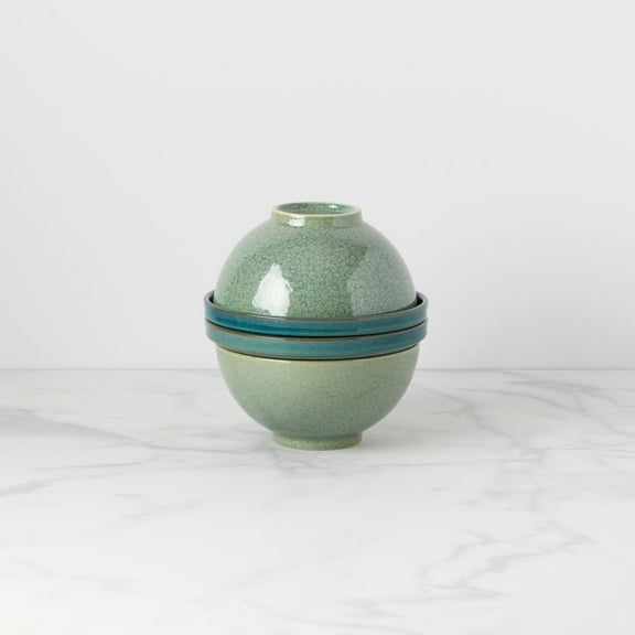 Lenox Luna Nesting 8-Piece Green Dinnerware Set (Service for 2)