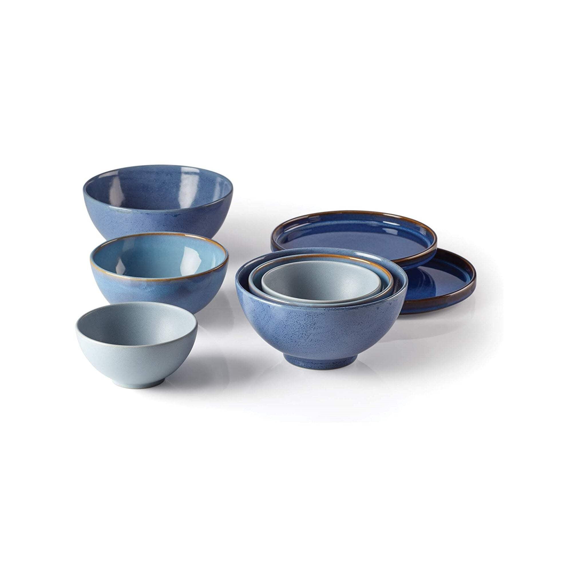 Lenox Luna Nesting Dinnerware Set, 11.40 LB, Blue - Walmart.com