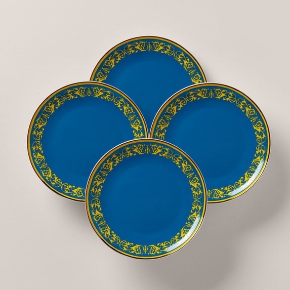 Lenox Lx Remix Accent Plates, Blue, Set Of 4