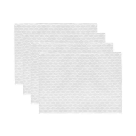 Lenox Olivia Placemats, Set of 4, White, 13"W x 18"L