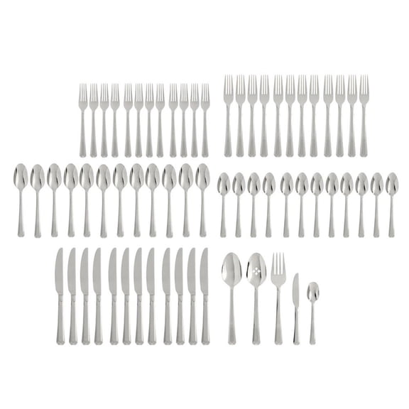 Lenox Oneida Chroma 65-Piece Flatware Set, Stainless Steel
