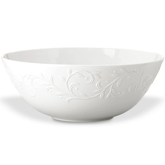 Lenox Opal Innocence Carved Serving Bowl, 3.65 LB, White