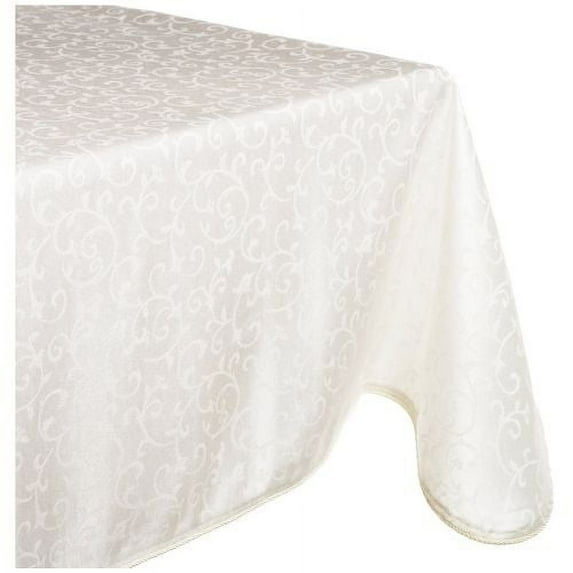 Lenox Opal Innocence Oblong Tablecloth, White, 60x120"