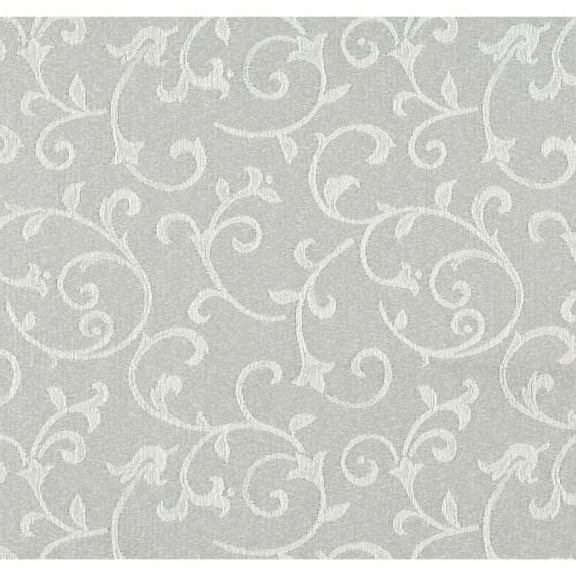 Lenox Opal Innocence Round Tablecloth, Platinum, 70"