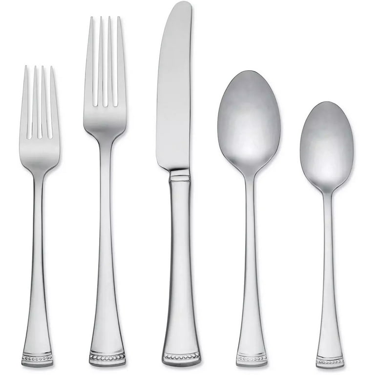 Beautiful Lenox Portola 65-Piece Stainless Steel Flatware Set