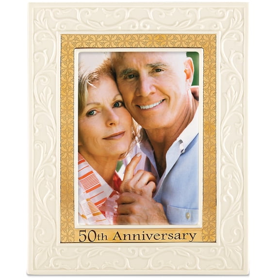 Lenox Portrait Gallery 50th Anniversary Luxury Frame, 5 by 7-Inch