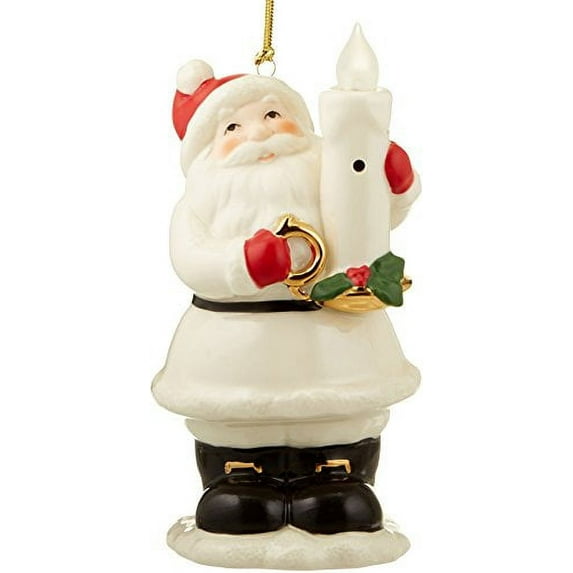 Lenox Santa Blow Out the Lights Ornament
