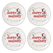 Lenox Snoopy Christmas Accent Plates, Set of 4