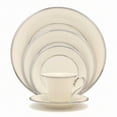 thumbnail image 1 of Lenox Solitaire Platinum-Banded Fine China 5-Piece Place Setting, Service for 1, 1 of 3