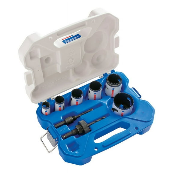 Lenox Speed Slot 2-1/8 in. Dia. x 1.5 in. L Bi-Metal Hole Saw Kit 9 pc.