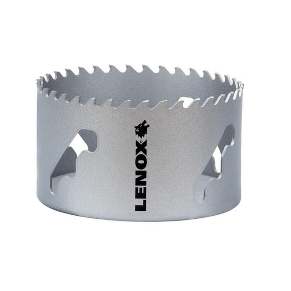 Lenox Speed Slot LXAH34 Hole Saw, 4 in Dia, Carbide Cutting Edge