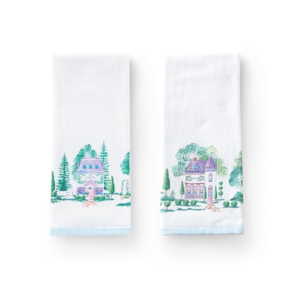Lenox Spice Village Kitchen Towels, Set of 2, Multicolor, 18"W x 28"L