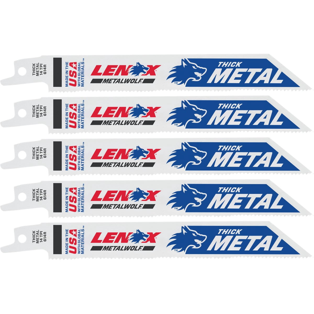 Lenox Tool Company & American Saw MFG 20564614R - Toothed Reciprocating Saw Blade - Bi-Metal, TPI: 14