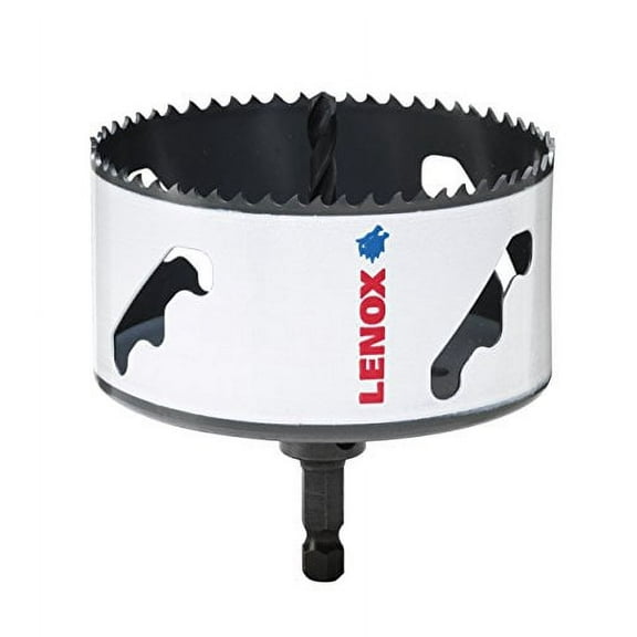 Lenox Tools - 1773001 Bi-Metal Speed Slot Arbored Hole Saw with T3 Technology, 3-7/8" Drill