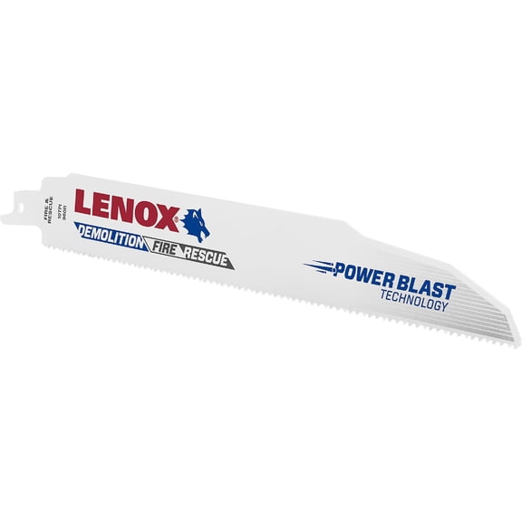 Lenox Tools Demolition Reciprocating Saw Blade with Power Blast Technology, Bi-Metal, 9-inch, 10 TPI, 2/PK, White, Pack of 2 225mm 10tpi (20597960R)