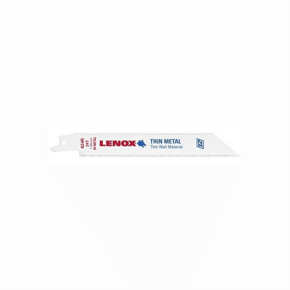 Lenox Tools Reciprocating Saw Blades 624R, Bi-Metal, 6 in. Lon