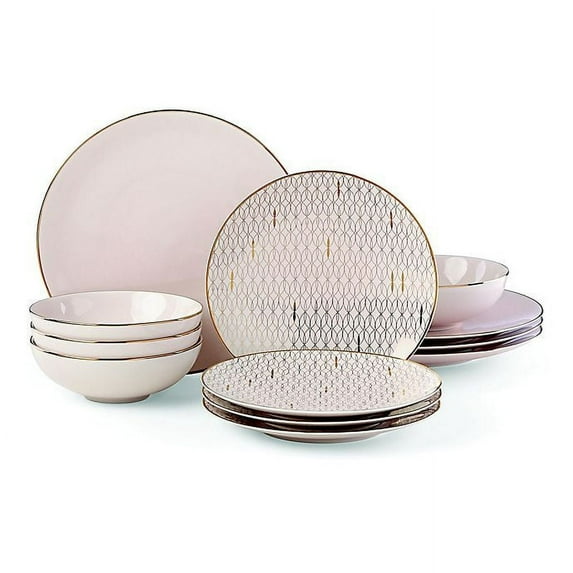 Lenox Trianna Blush 12-Piece Porcelain Dinnerware Set (Service for 4)