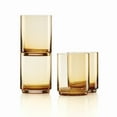 thumbnail image 1 of Lenox Tuscany Classics 14 oz Stackable Amber Tall Glasses (Set of 4), 1 of 7