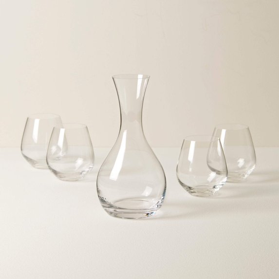 Lenox Tuscany Classics Decanters With 4 Stemless Glass Set