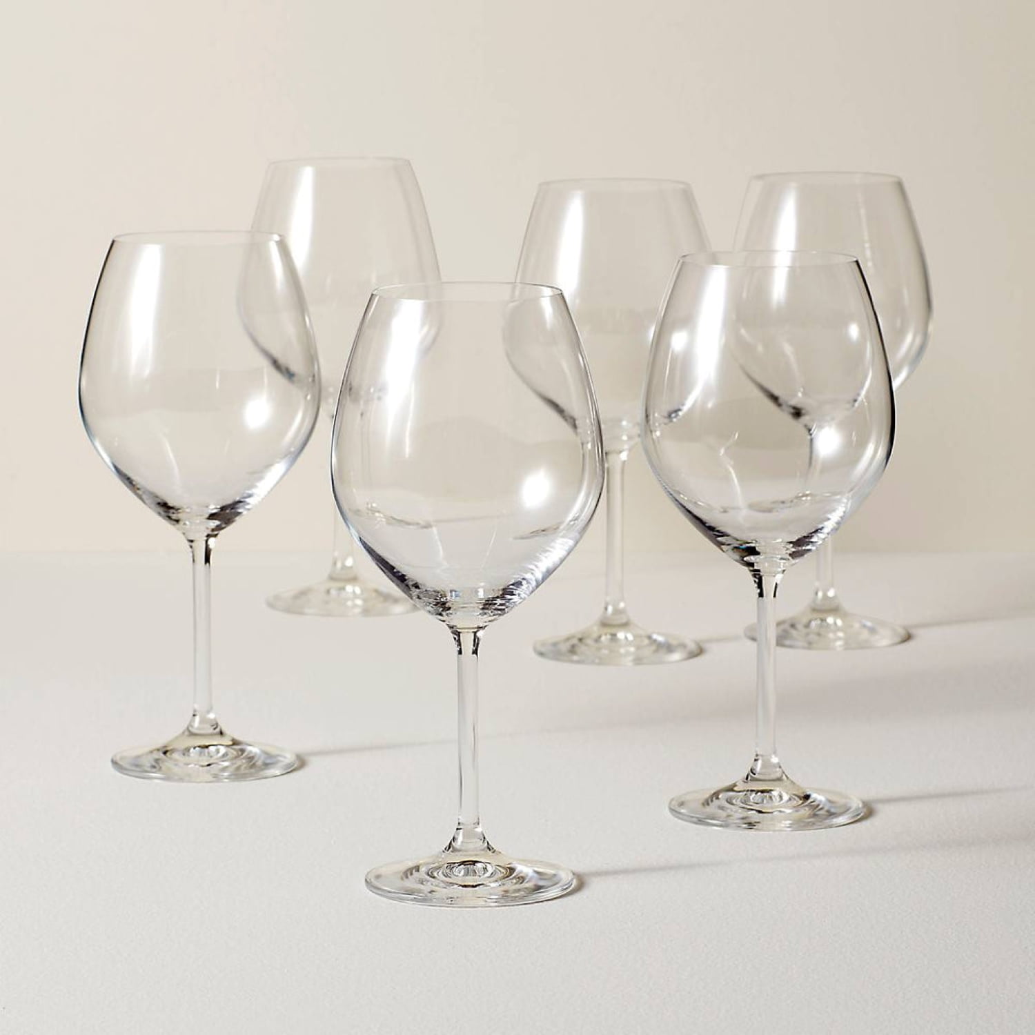Tuscany Classics Clear European Crystal Red Wine Glass Set of 6