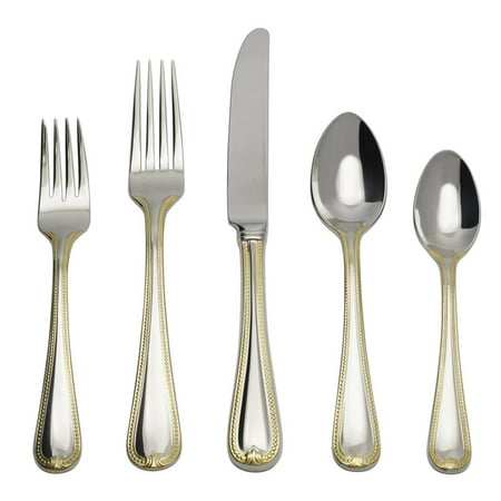 Lenox Vintage Jewel Gold 20Pc Flatware Set