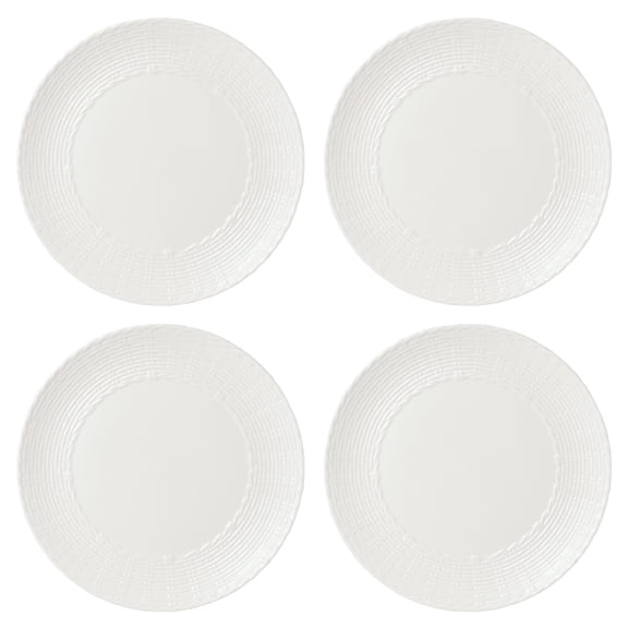 Lenox Wicker Creek Casual White Wicker Creek 11" Round Bone China Dinner Plates (4 Count)