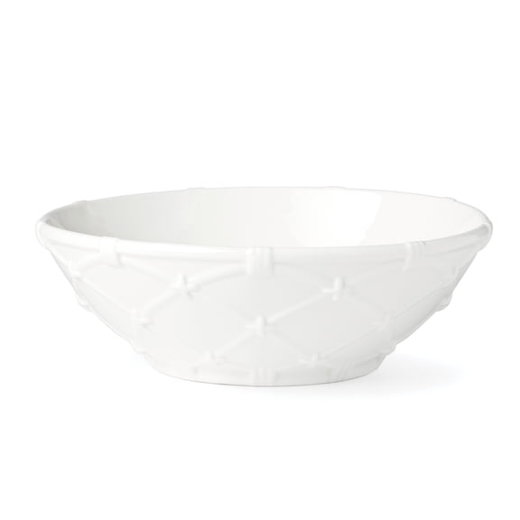 Lenox Wicker Creek White 64 oz Round Porcelain Serving Bowl