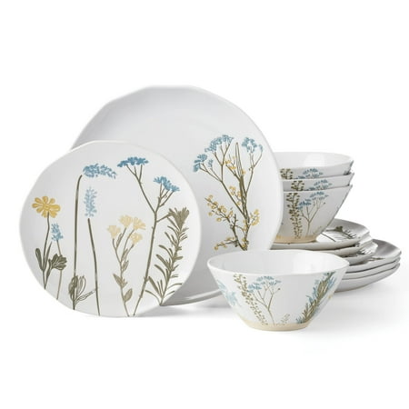 Lenox Wildflowers 12-Piece Stoneware Tableware Set (Service for 4)