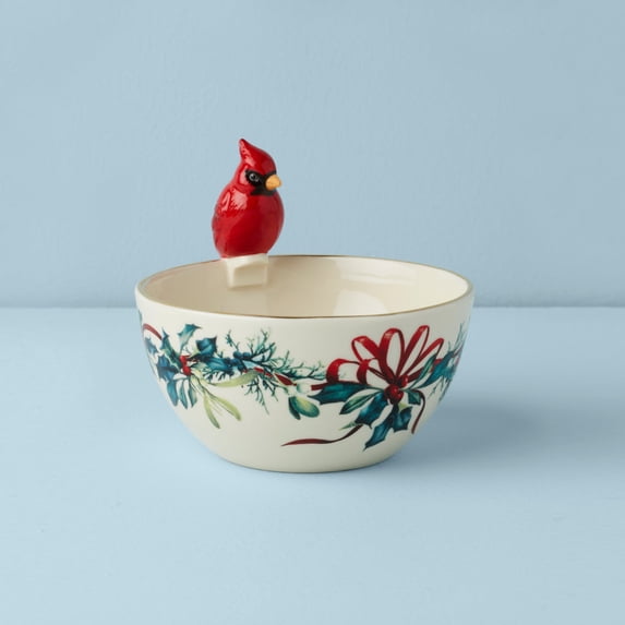 Lenox Winter Greetings Bowl with Cardinal