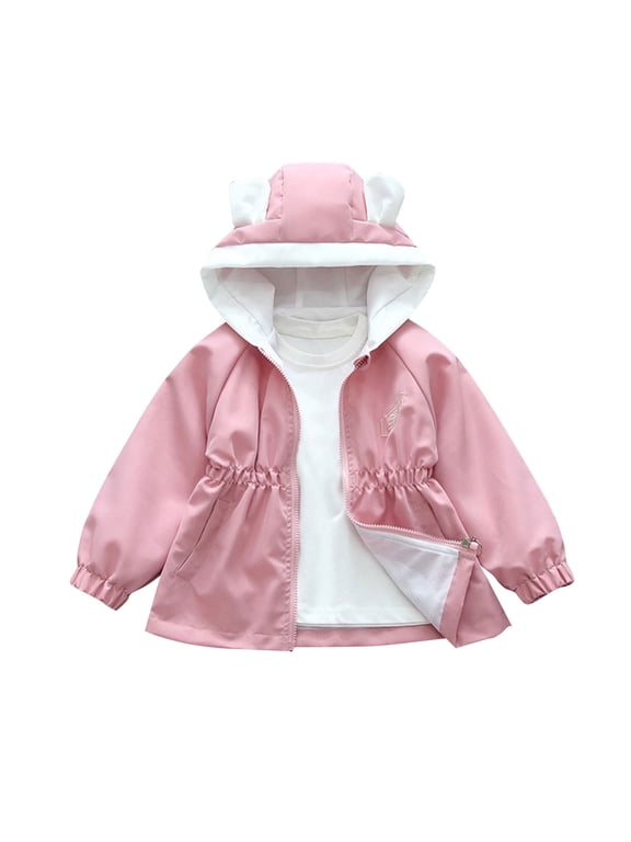 Baby Boys Girls' Hoodies Cute Zip up Long Sleeve Solid Infant Toddler Jacket Lightweight Spring Fall Outfits