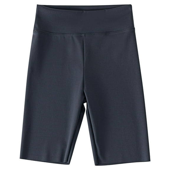 Lenpel Biker Shorts for Girls Toddlers High Waisted Knee Length Athletic Workout Dance Shorts Summer Volleyball Shorts