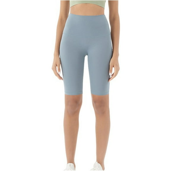 Lenpel Biker Shorts for Women Athletic High Waisted Stretchy Slim Bermuda Workout Yoga Shorts Knee Length Gym Shorts