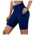 thumbnail image 1 of Lenpel Biker Shorts for Women High Waisted Workout Yoga Running Shorts Athletic Shorts with Pockets, 1 of 6