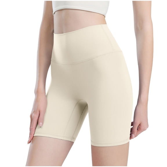 Lenpel Biker Shorts for Women Seamless High Waisted Slim Athletic Workout Shorts Gym Yoga Shorts Tight Running Shorts
