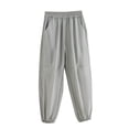 thumbnail image 1 of Lenpel Boys Girls' Joggers Lightweight Summer Elastic Waist Mesh Pull on Athletic Hiking Pants Workout Lounge Pants, 1 of 3