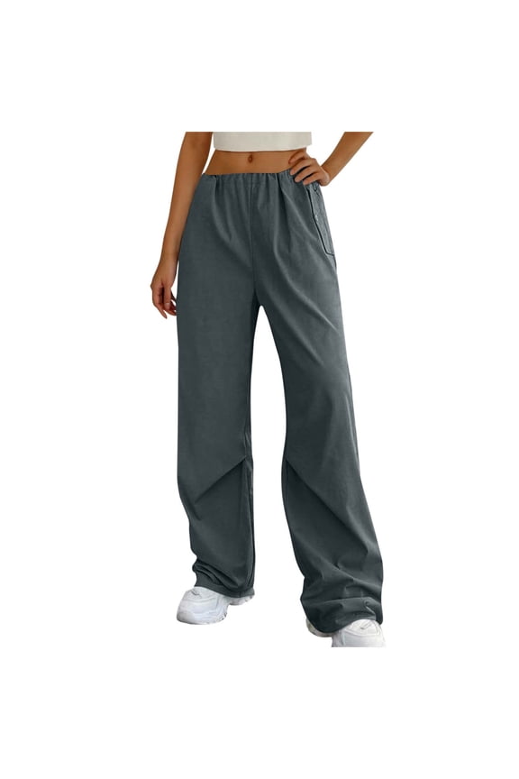 Cargo Pants for Women Baggy High Waisted Wide Leg Casual Pants Loose Streetwear Trousers with Pockets