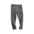 thumbnail image 1 of Lenpel Children Girls Leggings Fall Ribbed Knit Elastic Waist Kids Trousers Casual Solid Color Lace Hem Pants with Pockets(Dark Gray,7-8 Years), 1 of 3