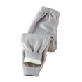 thumbnail image 1 of Lenpel Children's Cotton Pants Toddler Baby Girls Boys Elastic Waist Pull on Thick Fleece Lined Lounge Pants Winter Warm Pants(Gray,3-4 Years), 1 of 3