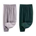 thumbnail image 1 of Lenpel Children's Summer Pants 2 Pc Toddler Girls Boys Elastic Waist Pull on Cinch Bottom Trousers Baggy Casual Joggers, 1 of 7
