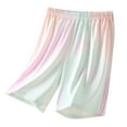 thumbnail image 1 of Lenpel Children's Summer Shorts Boys Girls Lightweight Elastic Waist Tie Dye Quick Dry Knee Length Shorts Casual Athletic Shorts, 1 of 3
