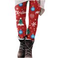 thumbnail image 1 of Lenpel Christmas Leggings for Women Comfy Full Length Printed Running Yoga Pants Soft Workout Tights, 1 of 5