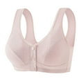 thumbnail image 1 of Lenpel Front Closure Bras for Women Comfortable Wireless Support Plus Size Push up Bralettes Full Coverage Bras, 1 of 4