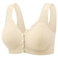 thumbnail image 1 of Lenpel Front Closure Bras for Women No Underwire Seamless Full Coverage Supportive Push up Bralettes Soft Comfortable Bras, 1 of 2