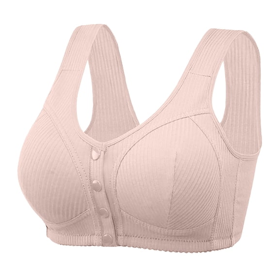 Lenpel Front Closure Bras for Women Plus Size Comfortable Wireless Full Support Bralettes Soft Everyday Bras