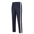 thumbnail image 1 of Lenpel Girls Boys' Sweatpants Elastic Waist Side Striped Casual Athletic Joggers Workout Lounge Pants with Pockets, 1 of 7