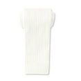 thumbnail image 1 of Lenpel Girls Leggings Toddler Fall Winter Full Length Textured Footless Knit Tights Warm Bottom Pants for Children 3-15 Y(White,3-5 Years), 1 of 2