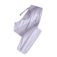 thumbnail image 1 of Lenpel Joggers for Women Lightweight Elastic Waist Drawstring Plus Size Quick Dry Sweatpants Athletic Casual Pants with Zipper Pockets, 1 of 3